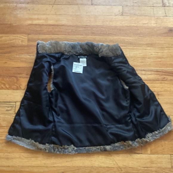 NWT Bebe Rabbit Fur Natural Color Vest - Picture 2 of 8